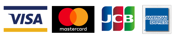 VISA / mastercard / JCB /AMERICANEXPRESS / Diners Club INTERNATIONAL